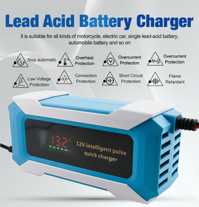 Cargador de baterí<span class=keywords><strong>a</strong></span> de ácido de plomo automático de 7 etapas 12V12A 24V 6a para barco marino de casa rodante - Product Image 5