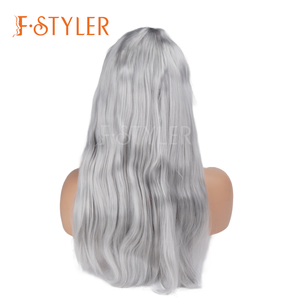 FSTYLER Cosplay peluca Super larga recta pelo sintético estilo <span class=keywords><strong>Afro</strong></span> <span class=keywords><strong>pelucas</strong></span> negras venta al por mayor venta a granel fábrica Halloween <span class=keywords><strong>carnaval</strong></span> peluca - Product Image 2