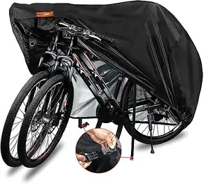 210D Schwerlast wasserdicht UV Staub Winddicht Fahrradständer Saddel Regenbezüge für Reisen mit Schlossloch