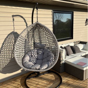 Round Adult Cast Iron <strong>Single</strong> Seat Iron Bird <strong>Swing</strong> Designs, Outdoor <strong>Swing</strong> Basket - Product Image 6