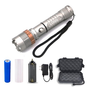 Cho qxmoving Mạnh Mẽ Tấn Công Đầu Zoomable <span class=keywords><strong>Torch</strong></span> Ánh Sáng Không Thấm Nước Biểu Tượng Tùy Chỉnh <span class=keywords><strong>LED</strong></span> Đèn Pin Cho Tự Vệ Khẩn Cấp Chiến Thuật - Product Image 1