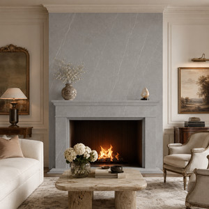 Losa de piedra sinterizada con aspecto de mármol gris claro Armani, baldosa de porcelana con aspecto de mármol pulido de 1600 x 3200 x 12 mm para pared y suelo - Product Image 4