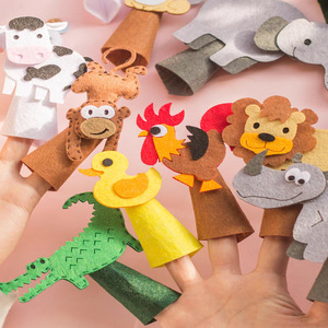 Adorables Marionetas de Dedo de Animales de Fieltro Hechas a Mano para Niños, Juguetes Educativos, Tendencia Viral en Redes Sociales para Juego Creativo - Product Image 2