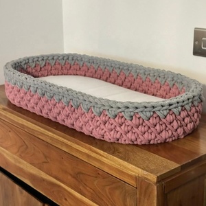 Venta al por mayor de fábrica Recién <span class=keywords><strong>nacido</strong></span> Essentials Crochet Baby Changing Basket para bebé 2025 - Product Image 4