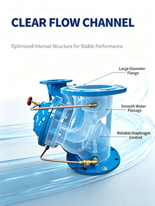 Vanne de contrôle intégrée, fonction d'arrêt et fonction d'élimination du choc hydraulique dans une seule unité, simplifie l'aménagement des conduites - Product Image 4