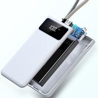 Batterie d'alimentation de haute capacité 10000Mah, 50000mah, 4000mah, 30000mah, batterie à écran Lcd, chargeur rapide