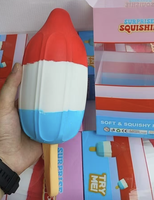 Nouveau design Jouets Squishy Géants en forme de Fusée et de Glace, Grands Sucettes Glacées à Rebond Lent, Jouets Anti-Stress à Presser, Cadeaux pour Enfants