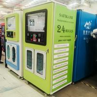 Distributeur d'eau purifiée et de glaçons en libre-service pour l'extérieur avec ensachage automatique pour l'eau potable