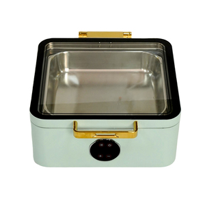 Attrezzatura per Buffet HoReCa, Scaldavivande Elettrico 9L Nero, Chafing Dish Senza Acqua per Ristoranti, Hotel e Negozi - Product Image 6