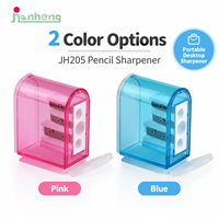 Taille-crayon en plastique transparent en gros pour enfants, étudiants, fournitures scolaires et de bureau, couleur personnalisée, personnalisation OEM