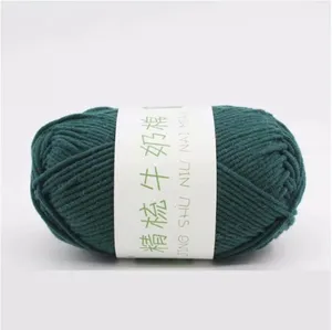 Vente en gros 100% coton lait fil de coton crochet fil à tricoter à la main pour vêtements écharpes