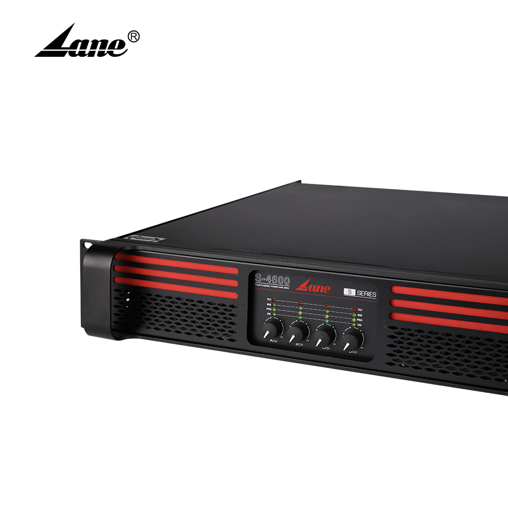 Lane S-4600 хорошего качества OEM 2U типа H PA 4 канала 4000 Вт усилитель мощности Профессиональный для продажи