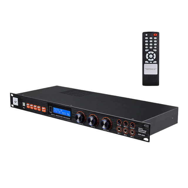 DSP8000 KTV Preamp Amplifier Professional Microphone Effects Processor oke Microphone Reverb Unit