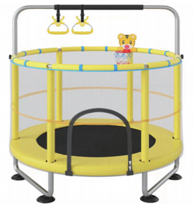 Trampolín de fitness para interior/exterior para <span class=keywords><strong>niños</strong></span>, trampolín para bebés con red cerrada para uso doméstico, cómoda alfombrilla para <span class=keywords><strong>saltar</strong></span>, trampolín para <span class=keywords><strong>niños</strong></span> pequeños - Product Image 4
