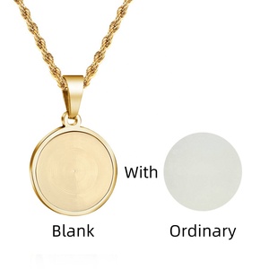 Nuova Collana con Ciondolo Portafoto Personalizzabile in Acciaio Inox Fai-da-Te 2021, Gioiello a Forma di Cuore per Sublimazione, Regalo - Product Image 5