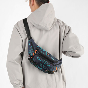 Shengtian Men's Waist Bag Nylon Waterproof Crossbody Fanny Pack With Letter Print For Everyday Use - Product Image 4