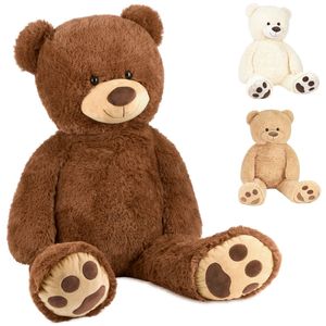 Couette en peluche marron super douce avec gros <span class=keywords><strong>ours</strong></span> en peluche personnalisé avec techniques de lavage de remplissage en coton PP - Product Image 1
