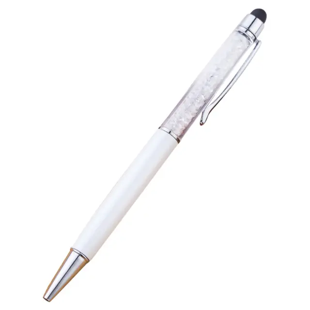 Neuer multifunktion aler 2-in-1-Kugelstift Soft Touchscreen-Stift Logo Gravierter Lasered Metal Stylus-Stift