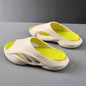 Chaussons personnalisés pour hommes, légers, en EVA, antidérapants, à bout ouvert, pour l'été, la plage, imprimés, à semelle souple, plateforme, design - Product Image 5
