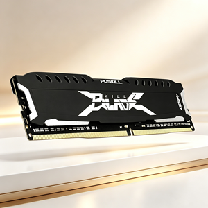 PUSKILL หน่วยความจำ DDR4 โมดูลหน่วยความจำ RAM สำหรับเดสก์ท็อปสีดำฮีทซิงค์ประสิทธิภาพการเล่นเกม 8GB 16GB 2666MHz 3200MHz - Product Image 2
