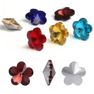 Diamant en forme de fleur de prunier, diamant en verre à fond pointu de forme irrégulière, accessoires de bijoux DIY en diamant appliqué - Product Image 3