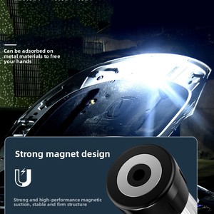 Lampe de <span class=keywords><strong>camping</strong></span> style <span class=keywords><strong>phare</strong></span> HW-777, lanterne LED à charge rapide Type-C, support magnétique portable, lumière d'ambiance d'urgence - Product Image 3