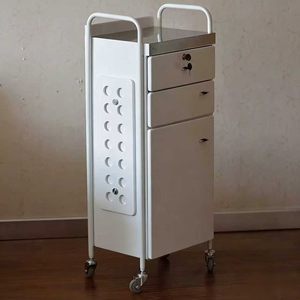 Mueble de Peluquería, Gabinete para Herramientas de Salón de Belleza, Carrito de Almacenamiento para Salón de Belleza, Carrito Pequeño de Acero Inoxidable, Estante de Almacenamiento - Product Image 4