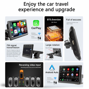 Appareil de navigation portable 7 pouces B500A, moniteur de voiture, support CarPlay, téléphone mobile, Android Auto, lecteur MP5 portable pour voiture - Product Image 3