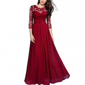 2025 mode femmes col en V maille plissée <span class=keywords><strong>longue</strong></span> <span class=keywords><strong>robe</strong></span> fête <span class=keywords><strong>de</strong></span> mariage <span class=keywords><strong>soirée</strong></span> demoiselle d'honneur Maxi robes - Product Image 4