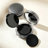 En stock – Boîtier compact OEM personnalisé 13G pour poudre de maquillage, fond de teint et blush, avec miroir, houppette et insert rechargeable