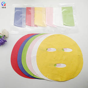 Masque facial en tissu <span class=keywords><strong>microfibre</strong></span> super doux de couleur chair, de type macaron coréen lyophilisé, Y125, matière de support pour masque facial - Product Image 4