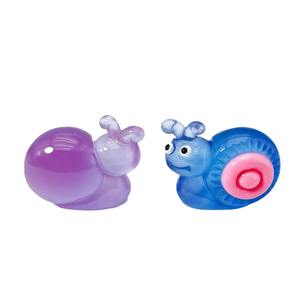 Venta caliente 3D dibujos animados Caracol luminoso Diy crema pegamento llavero colgante, resina Micro-Paisaje ornamento, accesorios de joyería - Product Image 4