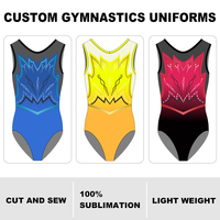 Leotard Senam Tanpa Lengan Grosir Tersedia Stok Pengiriman Cepat Logo Kustom Anak Perempuan OEM Jaminan Perdagangan