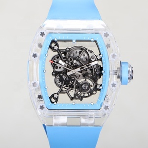Reloj de Lujo con Caja Transparente de Cristal, Diseño Hueco que Revela el Movimiento, Ultrafino y Ultraligero, con Forma Delgada y Estilo Deportivo - Product Image 2