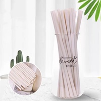 Pailles à boire en canne à sucre, biodégradables, écologiques, pailles en PLA de canne à sucre, pailles en fibre de bambou