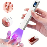 Lampe à ongles LCD à une touche, mini, rechargeable, avec écran d'affichage, deux réglages de minuterie, pour usage domestique, lampe à ongles portable, YS