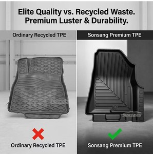 Alfombrillas para Camioneta SONSANG <span class=keywords><strong>4X4</strong></span>, Alfombras de TPE para Auto, Alfombrillas Profundas para Toyota Hilux, Accesorios para Alfombrillas de Auto - Product Image 5