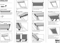 Store motorisé électrique Velux pour fenêtre de toit, rideau occultant intelligent à télécommande, sur mesure, en tissu moderne