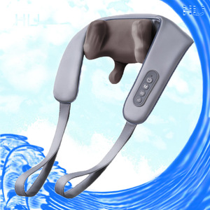 Neck Massager With Kneading Function Rechargeable USB Grey For Neck And Shoulder Relief - Product Image 1