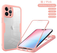 Étui de protection intégrale à 360 degrés pour iPhone 16 15 Pro Max, coque avant et arrière pour iPhone 14 13 12 11 XR, protection d'écran