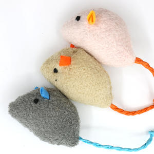 Jouet chat jouet en peluche à base de plantes souris mignon résistant aux rayures fournitures interactives pour animaux de compagnie - Product Image 5