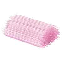 Vente en gros de bâtonnets en plastique acrylique à double extrémité pour enlever le gel, outil de nettoyage des coutures des ongles, 100 pièces/sac pour accessoires d'ongles