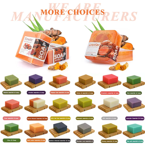 Mặt Làm Trắng Chăm Sóc Da Nám Nghệ Chống Mụn Trứng Cá Hữu Cơ Tumeric Xà Phòng Handmade Thanh Cơ Thể Mặt Xà Phòng - Product Image 2