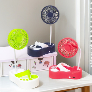 Mini ventilateur de bureau USB rechargeable 2W avec moteur DC, mains libres, portable, à angle réglable et trois vitesses - Product Image 3