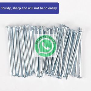 Clavo para mampostería de acero azul estándar DIN, clavos comunes negros lisos y finos, recubiertos de zinc, clase 6, del fabricante chino - Product Image 3