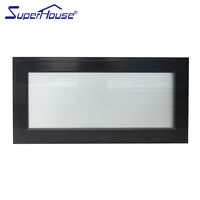 Fenêtre et porte en aluminium Superhouse, fenêtre à auvent avec moustiquaire rétractable, fenêtre en verre personnalisée, usine de premier plan en Chine
