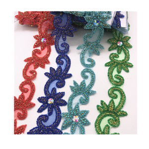 Couleur Cristal Motif Strass Hot Fix Strass Ruban Applicateur Ruban Avec Strass Fer sur Appliques pour Robes De Mariée <span class=keywords><strong>Ceinture</strong></span> - Product Image 1