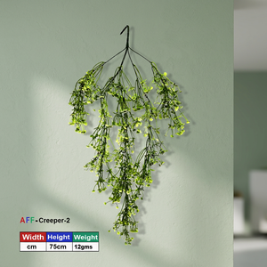 Plante grimpante artificielle verte AFF 75 cm, imperméable, respectueuse de l'environnement, pour usage intérieur, plante suspendue pour mariage AFF-Creeper-2 - Product Image 2