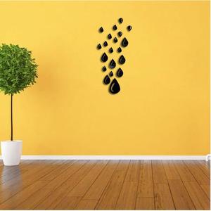 Pegatina de Espejo con Forma de Gota de Agua K130, Adhesivo Acrílico 3D para Pared, Decoración del Hogar, Plateado, Dorado, Negro, Forma Irregular, Impermeable - Product Image 3