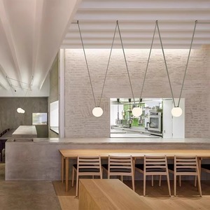 Luminaire suspendu long et créatif E27 LED avec interrupteur pour salon, hall d'hôtel, éclairage d'escalier - Product Image 4